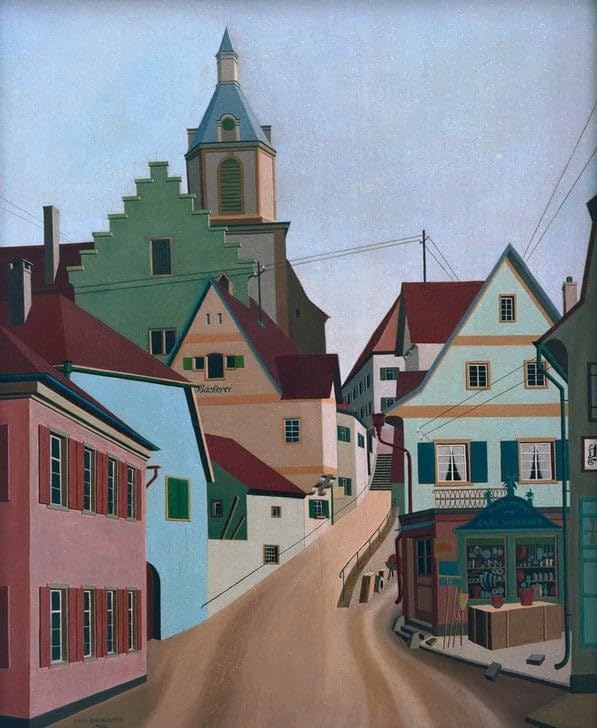 Peinture murale Carl Grossberg Creglingen, impression sur toile haut de gamme 60x90