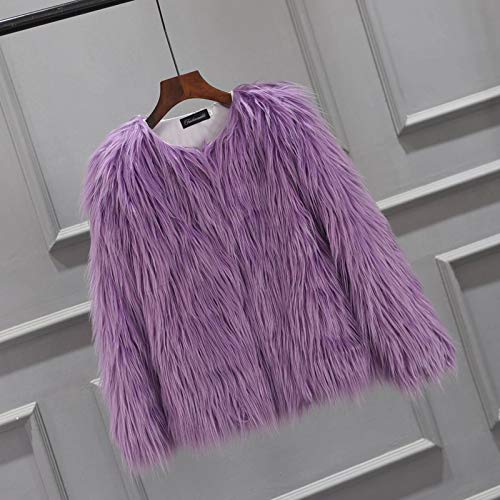 Girls Faux-Fur Jacket Fleece Fuzzy Warm Coat Kids Thick Winter Outwear Teens Trendy Furry Puffer Overcoat Plush2