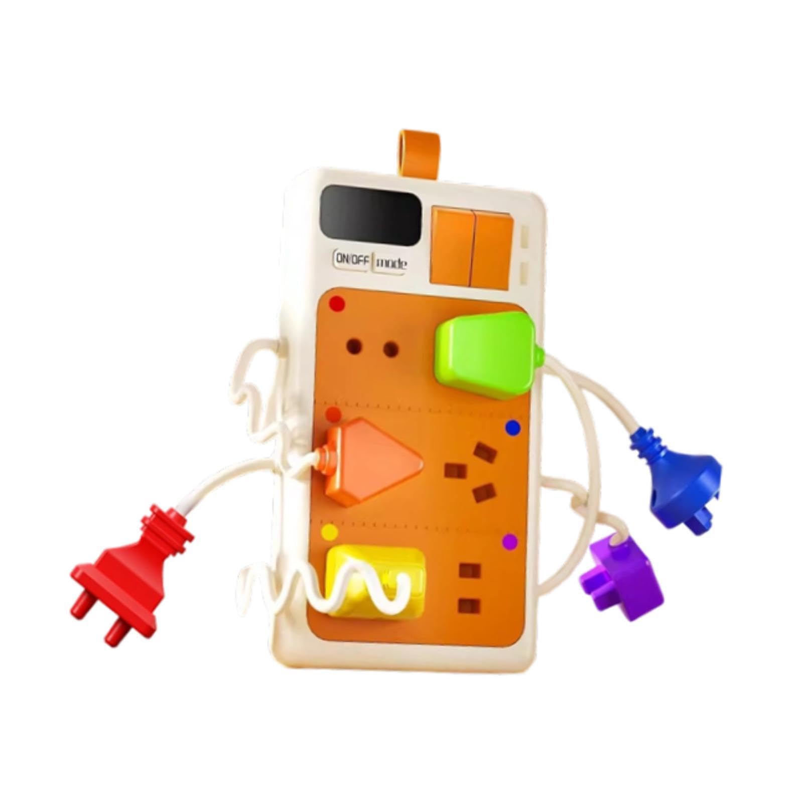 Amagogo Sensory Plug Outlet Power Strip Educational Toy Interactive Lightweight Fine Motor Skills Activity Preschool Learning Kids