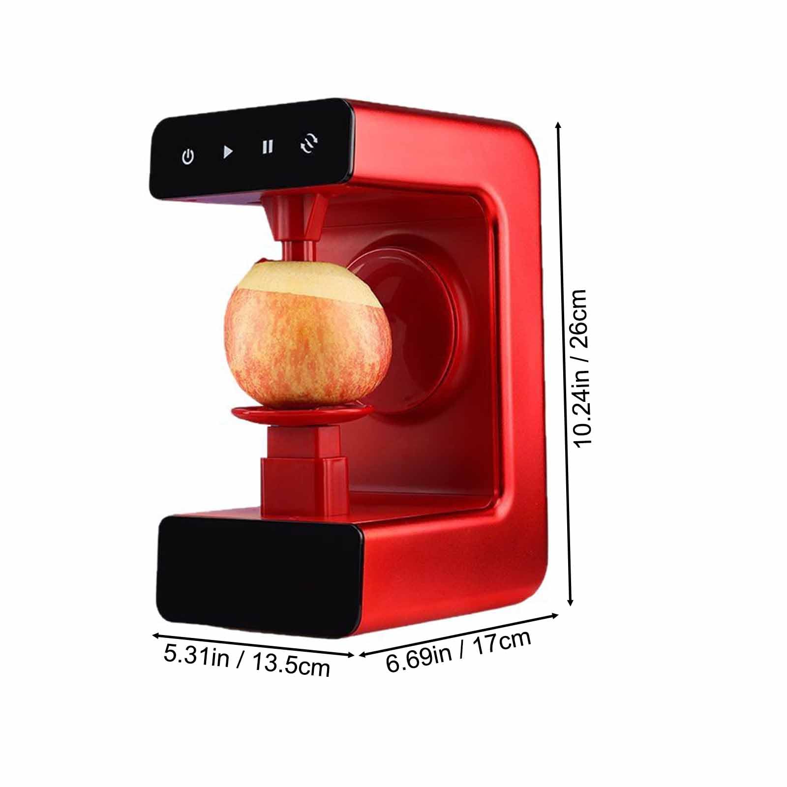 Schäler, Apfelschäler, multifunktionaler Obst- und Gemüseschäler(Black)
