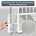 Comfort Zone Window Mounted Room Air Conditioner, 5,000 BTU, 7 Temperature Settings, 2 Fan Modes, Cool up to 150 Sq. Ft., Washable Filter, White