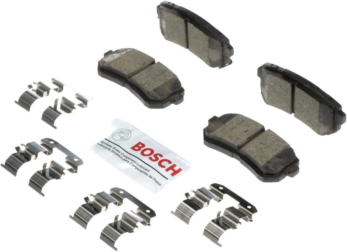 BOSCH BC1804 QuietCast Premium Ceramic Disc Brake Pad Set - Compatible with Select Hyundai Sonata; REAR