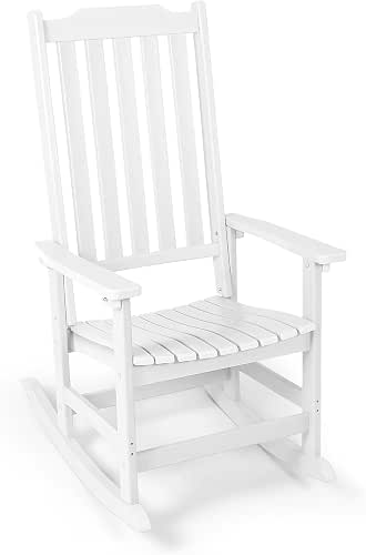 Oversized All-Weather Patio Porch Rocker, Outdoor Rocking Chair