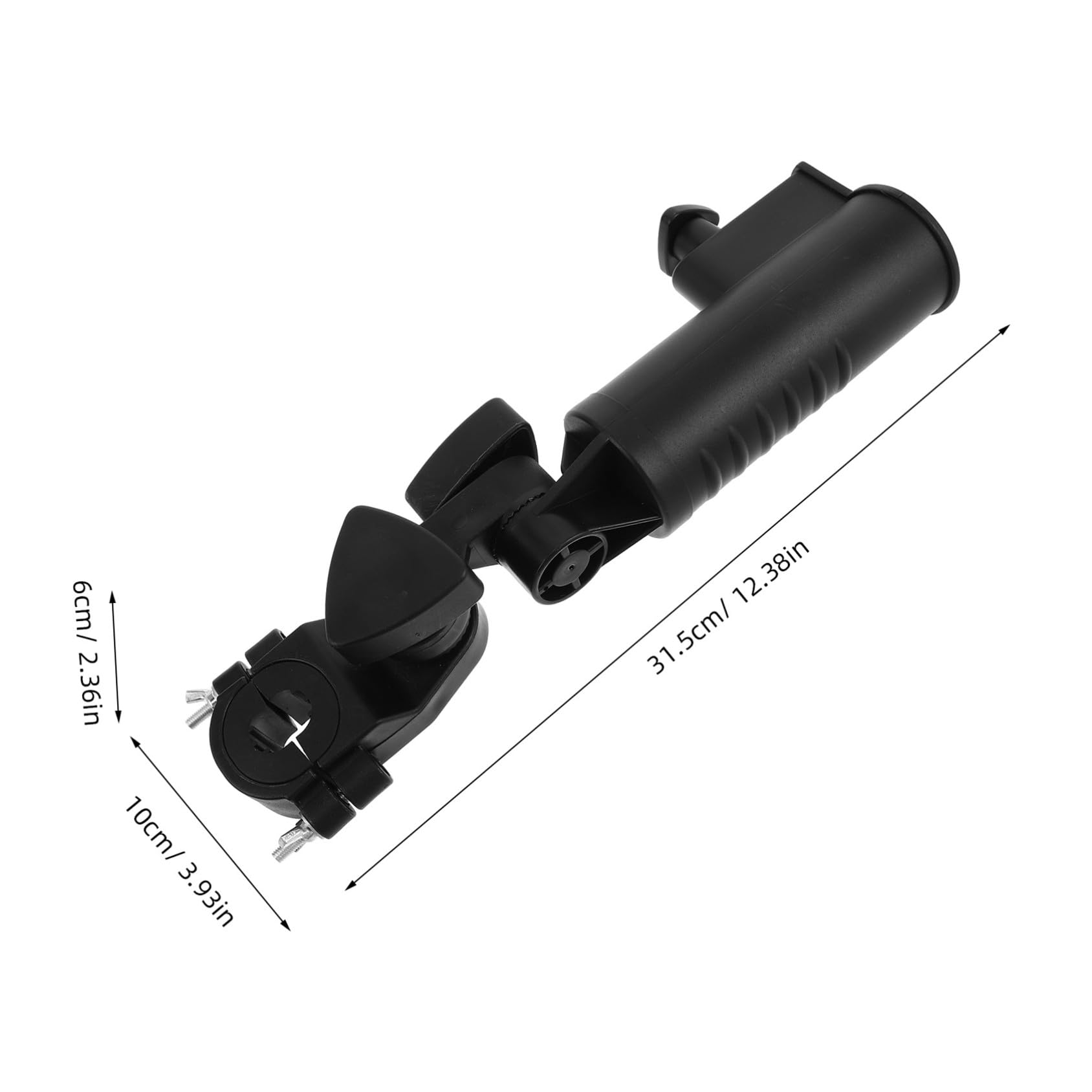 WOONEKY 2 Piezas Soporte para Paraguas de Golf Soporte con Abrazadera Resistente para Carrito de Golf Montaje Fácil para Torneos y Uso Diario Accesorio Duradero para Actividades al Aire