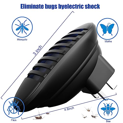Matamoscas eléctrico UV enchufable con cepillo para cocina y hogar 7