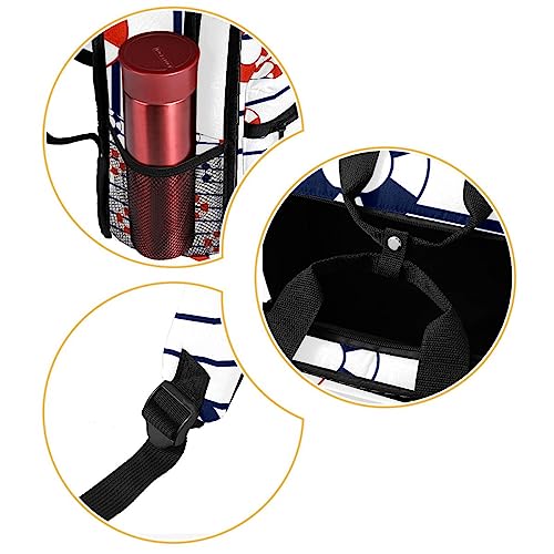 Sac à dos pour garçons à rayures marines et bretelles réglables multicolore 35.5 cm - 2