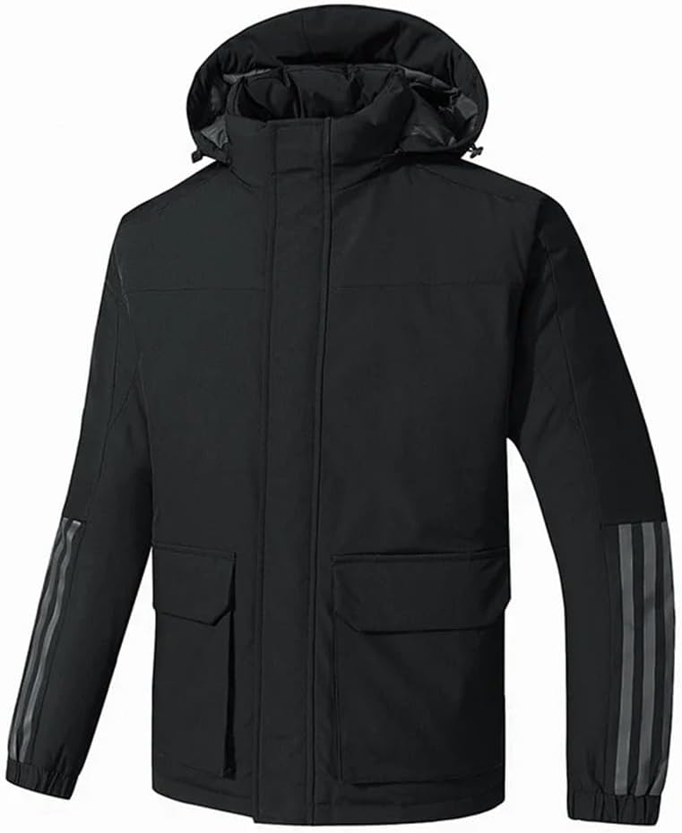 Men Army Bomber Jacket Trekking Military Heating Sports Mountaineering Outdoor Retro Sport Cold Bomber Black XXXL