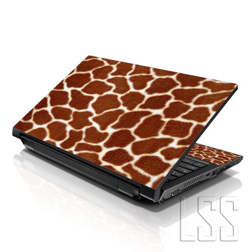 Image of LSS 15 15.6 inch Laptop Notebook Skin Sticker Cover Art Decal Fits 13.3 inch 14 inch 15.6 inch 16 inch HP Dell Lenovo Apple Asus Acer Compaq (Free 2 Wrist Pad Included) Giraffe Print