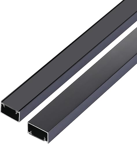 Perfiles de decoración de tira de borde en forma de U de aleación de aluminio con base, canal de cubierta de cable de canaleta de cable de metal,