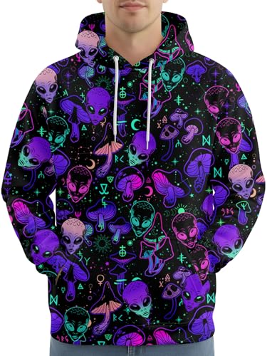 Image of PAGYMO Graphic Hoodies for Men Funny Novelty Pullover Hooded Sweatshirt
