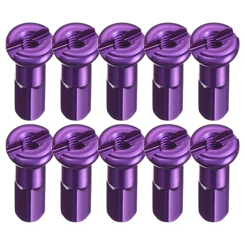 DRAGONRUN 10Pcs Mountain Bike Spokes Caps Bicycles Spokes Nipple Decoration High Strength Spokes Nipple Bike Spokes Caps Enduring