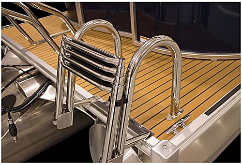 Escalera telescópica de 4 peldaños para piscina y barco miniatura 2