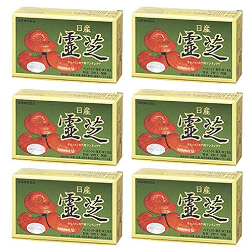 Amazon | 日産霊芝 粒状（2粒×50袋）×6箱セット | 霊芝 | 食物繊維
