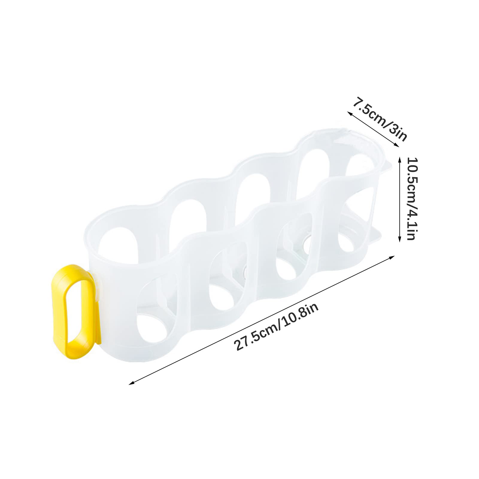 Sempoda 3Pcs Portable Refrigerator Organizer Bins, Soda Can Organizer for Refrigerator, Beer Can Dispenser Beverage Holder with Carrier Handle for Refrigerator Shelves Fridge Storage Sliding Rack