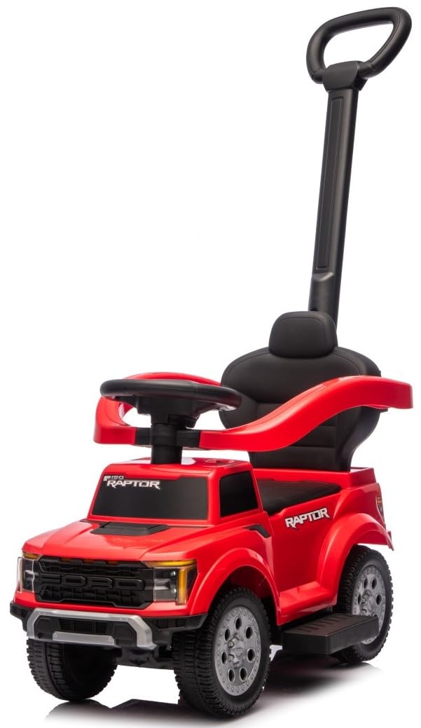SUN BABY Ford Raptor Correpasillos con Empujador 12M+ - Rojo