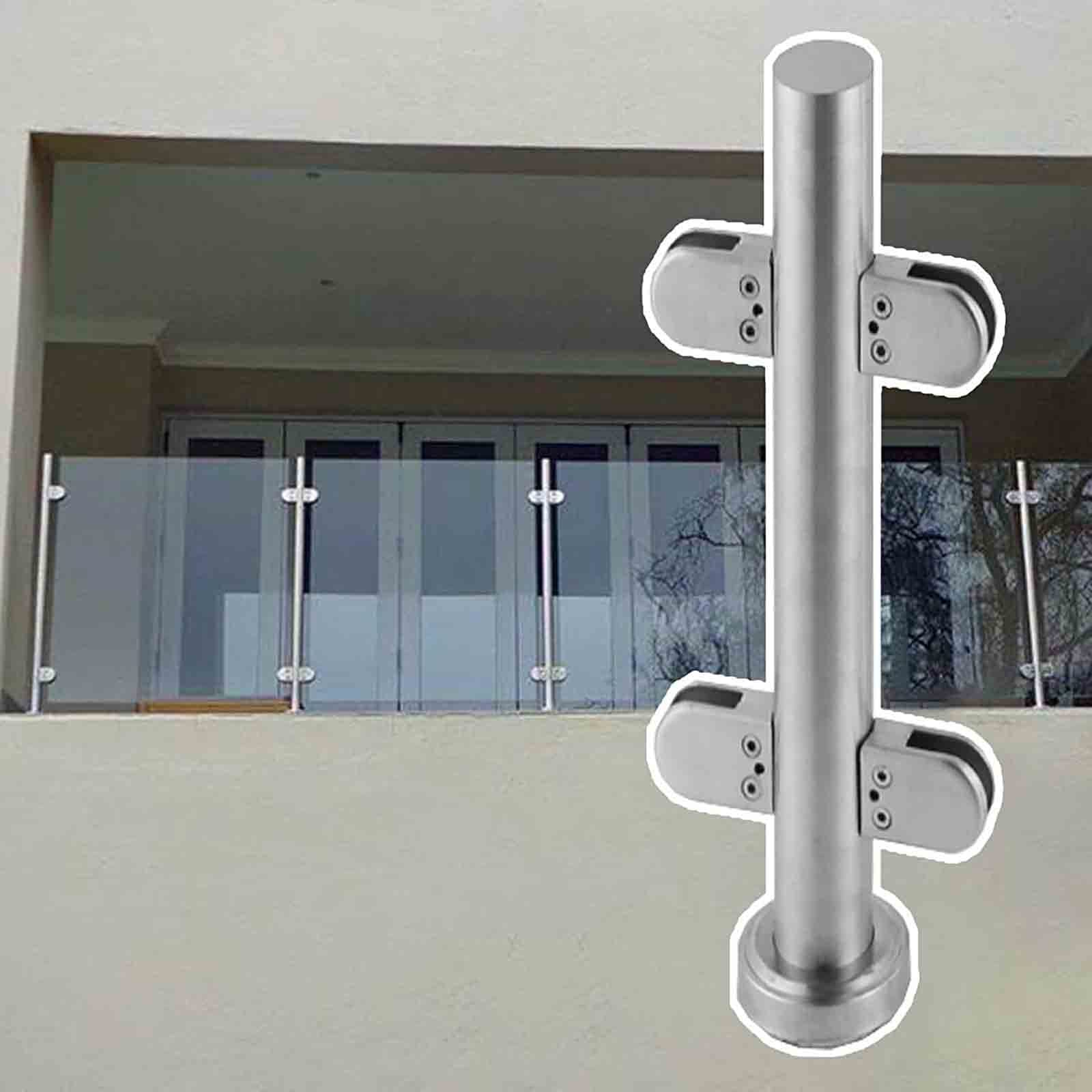 Poteau de balustrade en acier inoxydable pour réparer et sécuriser une clôture