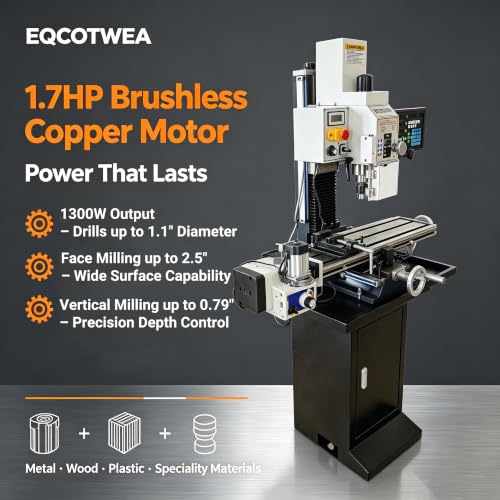 EQCOTWEA DRO Milling Machine