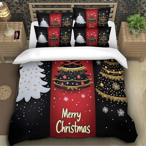 Parure de lit Noël impression 3D haute définition microfibre super douce - 5