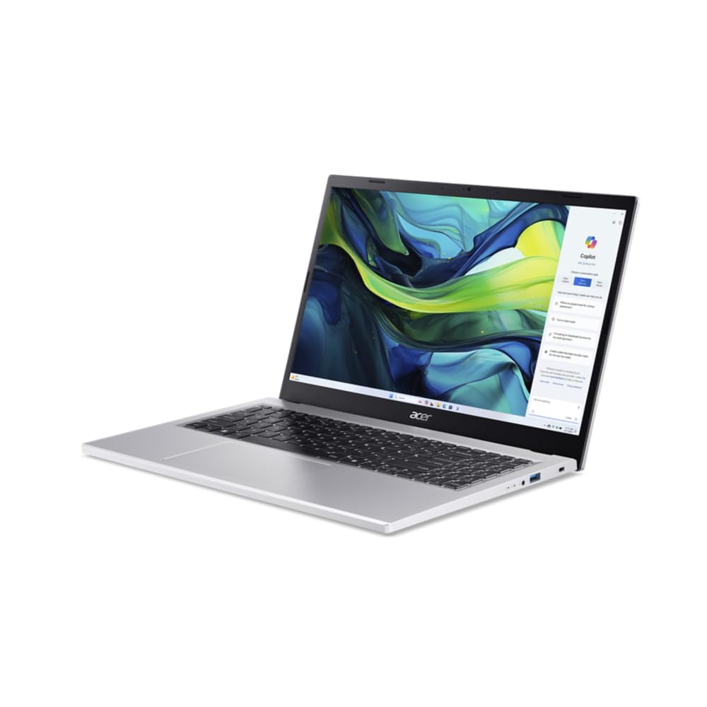 acer Aspire Go 15 AG15-42P, Ordenador Portátil 15.6" Full HD (AMD Ryzen 7 5825U, 32 GB RAM, 512 GB SSD, AMD Radeon Graphics, Windows 11 Home), Color Plata, Teclado QWERTY Español