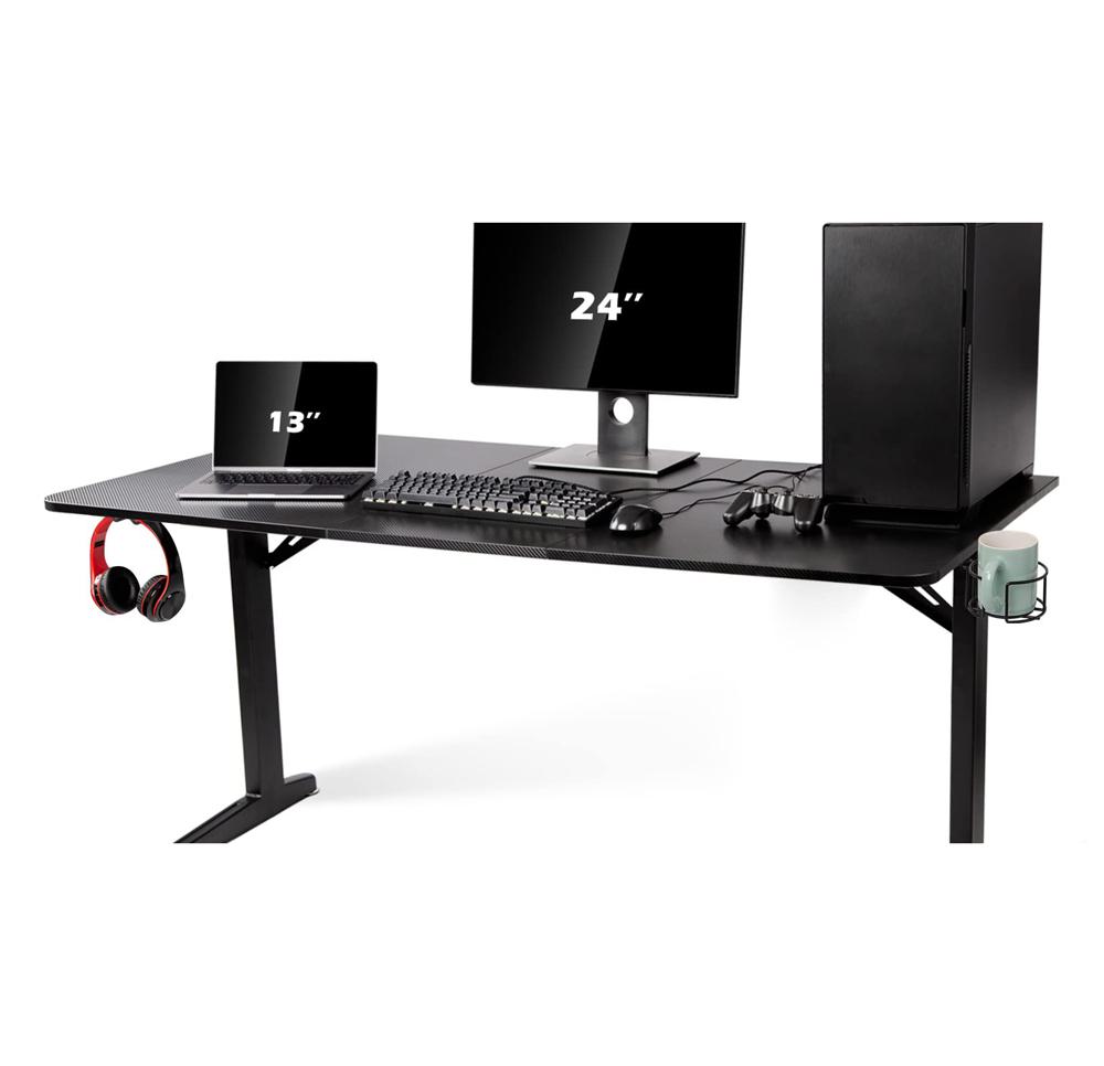 Amazon.com: TOPSKY Gaming Desk Large Surface 63''x31.5'' with Cup