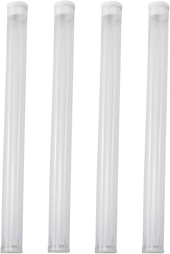 PZRT 4 unids Agujas de Coser Contenedor de Aguja de Plástico Transparente Contenedor de Almacenamiento Herramienta de Costura 0.472x7.874 in