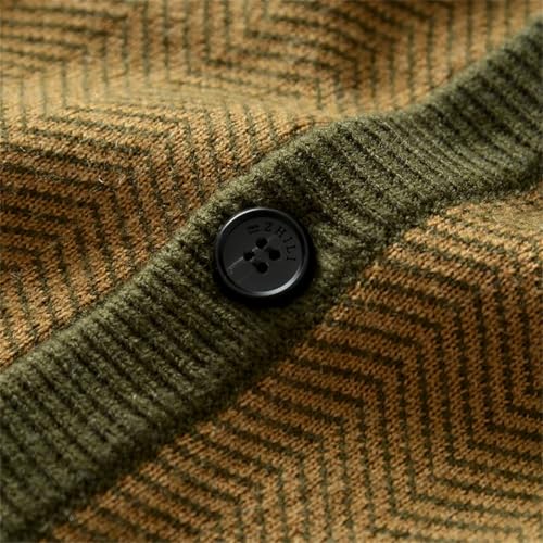 Men's Front Opening Knitted Cardigan, Oversized Wool Blend Vest with Pockets4