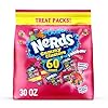NERDS Gummy Clusters, Candy Treat Packs, Rainbow, Crunchy and Gummy, 30 oz (60 ct)