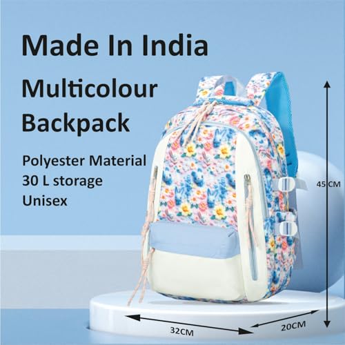 Image of Tinytot 26 Litre School Bag Water-Resistant Backpack - Unisex Large 18 Inches Multipurpose Travel Backpack for Boys & Girls, Men & Women- Ideal for College and School and office Use
