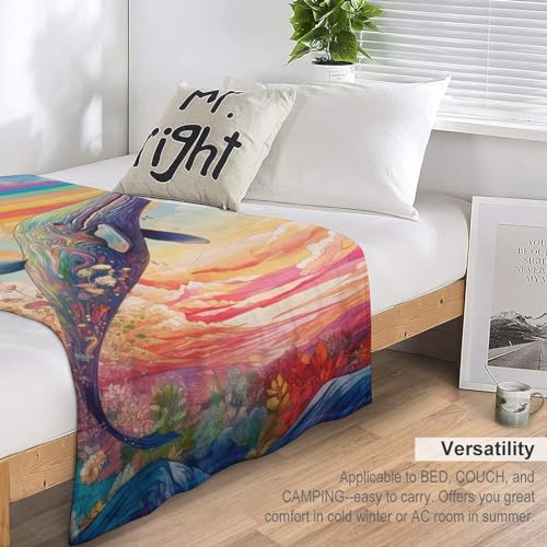 Couverture polaire baleine pour vos soirées cocooning au salon - 7