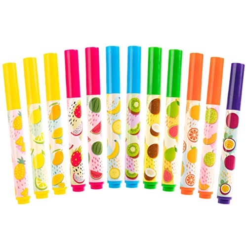 Smarkers - Washable Scented Highlighters, 6 Colors, Large Chisel Tip, 12 Count #TOP4