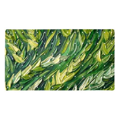 Tapete de bañera Green Art Wheat Field antideslizante 2