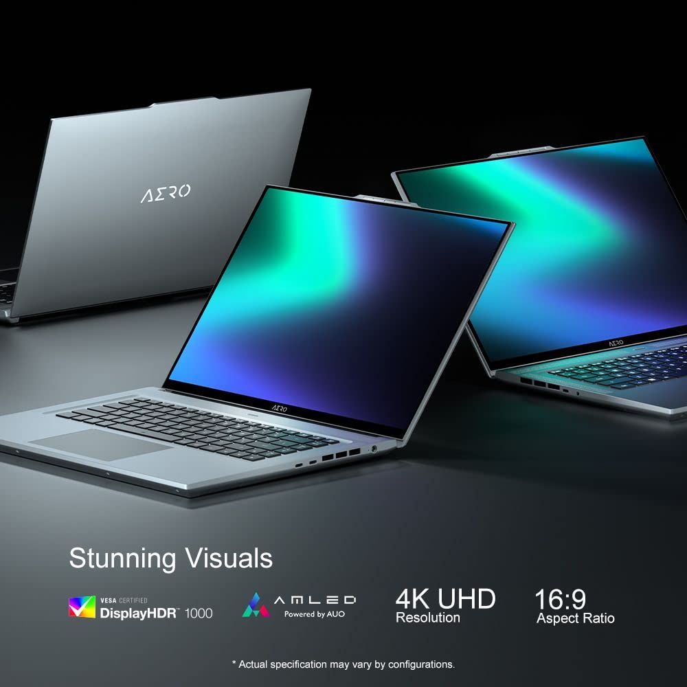 Gigabyte AERO 17 Creator Laptop, Intel Core i7 12700H, GeForce RTX