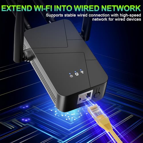 2026 WiFi Extender, 15888 sq.ft Internet Extender WiFi Booster, Long Range Wireless Repeater Signal Amplifier for Home, Mesh Wi-Fi 99% Faster | Broader Than Ever, Support 55+ Devices, 1-Tap Setup - Thumbnail 7
