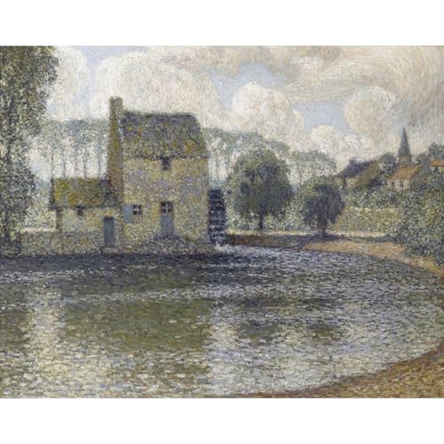 Reproduction d'art sur toile Moulin gris 127x101 cm