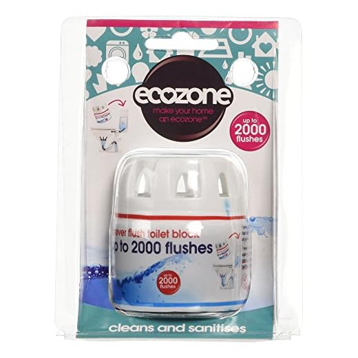 Ecozone Forever Flush 2000 - Pastilla de Inodoro (hasta 2000 descargas, previene Manchas y Cal)
