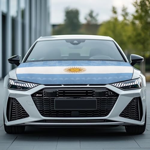 Image of Argentina Car Hood Cover Stretchable Polyester,Engine Cover,Elastic Fabrics Can be Washed,Car Bonnet All-Season Protection