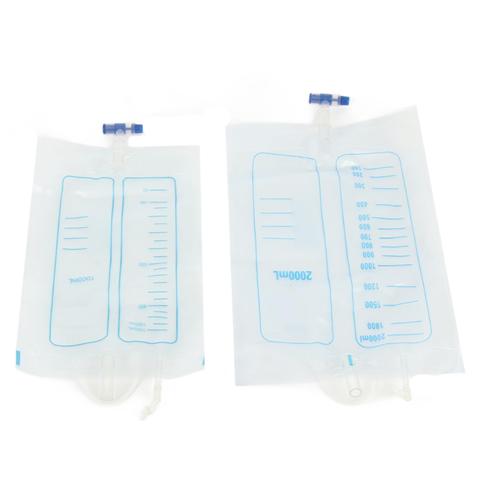 Bolsa de orina de silicona para hombres, portátil, 1000 ml, 2000 ml, con válvula de retorno y canal de catéter de orina, para pacientes mayores, incontinencia urinaria, pacientes postrados en cama
