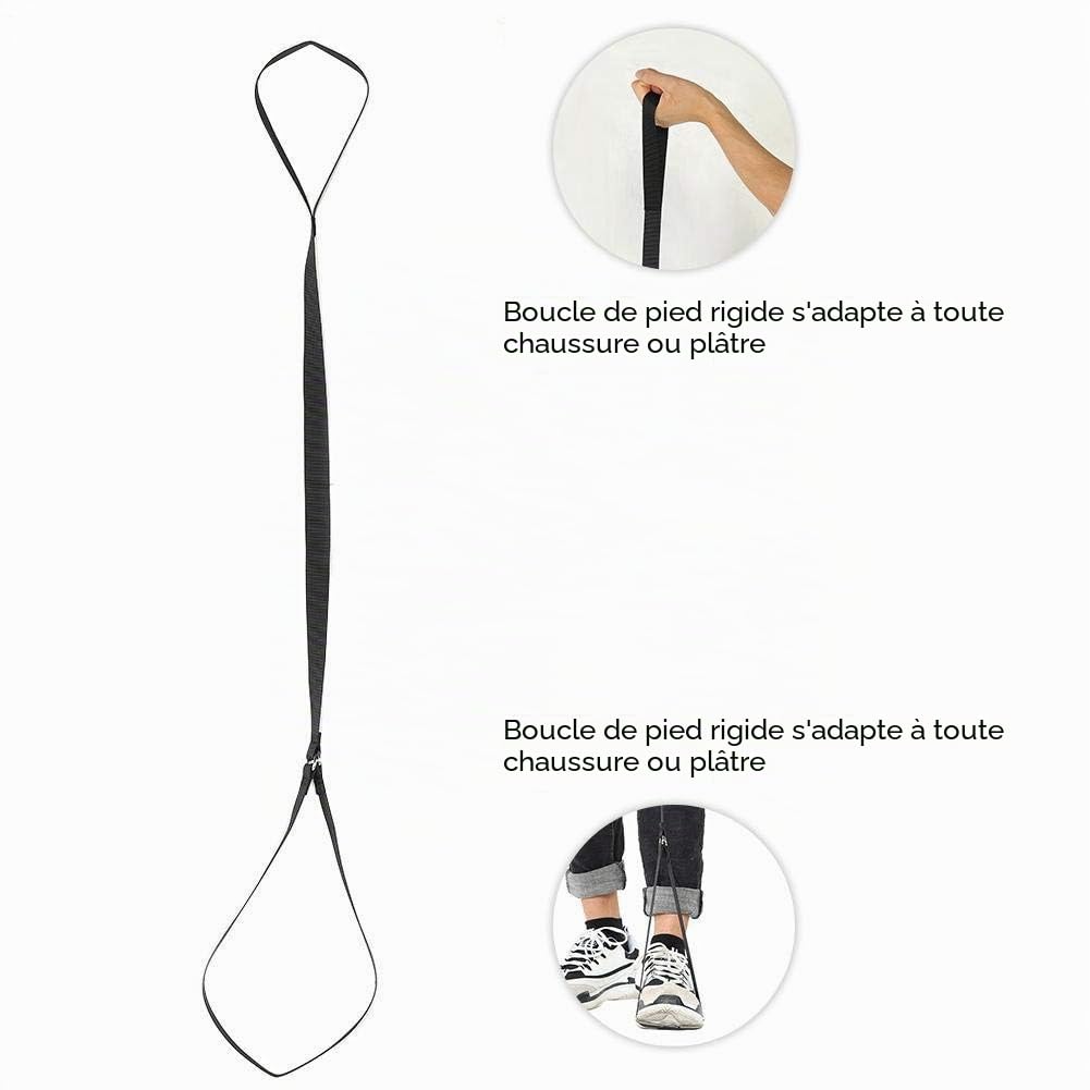 Wytino Lève-Jambes Walker, élévateur de Jambe avec Sangles de Pied pour promeneurs âgés, fauteuils roulants, Lits, Voitures, canapés, Remplacement des Hanches et des Genoux