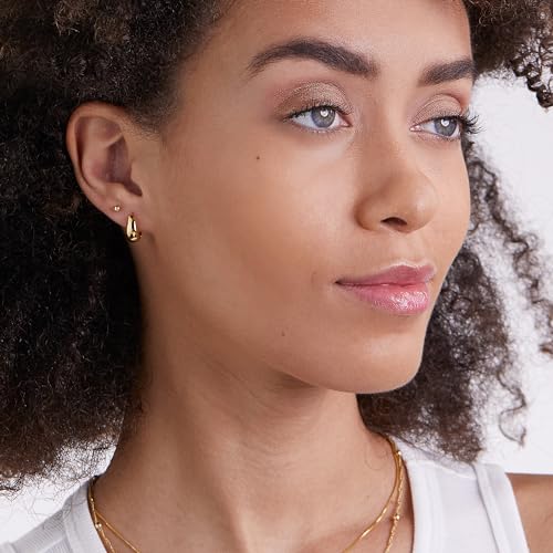 MILLA 14k Gold Huggie Earrings or Sterling Silver Huggie Earrings for Women Multipack & Individuals - Ear Huggers Earrings for Women Trendy Y2K Earrings, Preppy Earrings - Lightweight & Hypoallergenic2