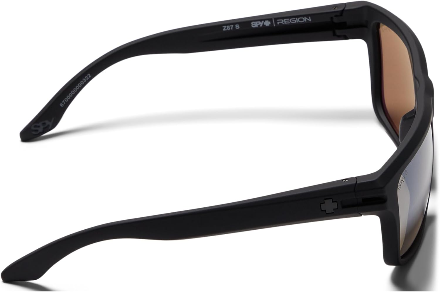 Spy Optic Men's Region Polarized Square Sunglasses, Soft Matte Black, 59mm - Image 4