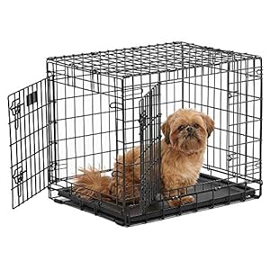 MidWest Homes for Pets Ultima Pro Heavy-Duty 24-Inch Dog Crate, Ultra-Strong Steel Double Door Pet Cage for Small Breeds, Accessories Included
