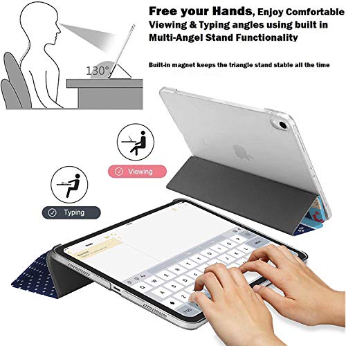 Image of DuraSafe Cases iPad PRO 11 Inch 1st [ PRO 11 2018 1 Gen ] A1980 A1934 A2013 A1979 MTXN2HN /A MTXP2HN /A MTXR2HN /A Trifold Printed Hard Smart PC Transparent Back Cover - Puppy Friend