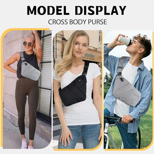 Image of Travel Anti Pickpocket Purses, Slim Carry Crossbody Bag for Women & Man Travel Safe, Waterproof