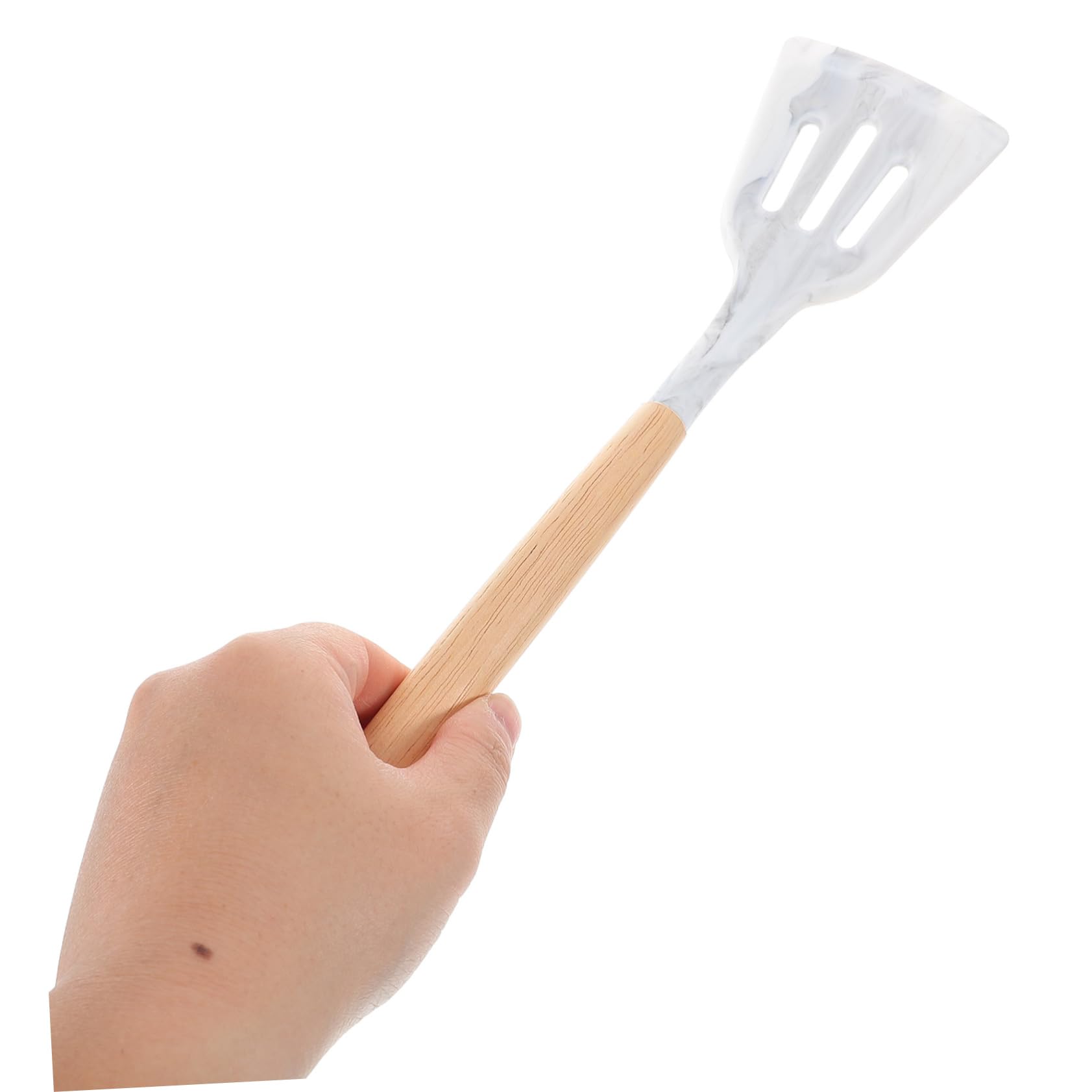 12pezzi Utensili Da Cucina Silicone Contenitore Strumenti Antiaderenti e Manici Legno Ergonomici Per Cucinare Comodità e Stile
