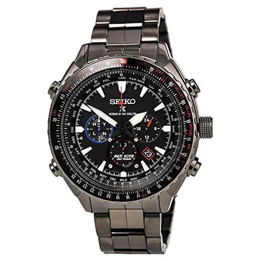 Seiko Men's Stainless Steel Radio Controlled Limited Edition068/2000 Patriots Jet Watch