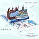 Joyoldelf Hamburg Pop Up Karte - 3D Reisegutschein Geschenkkarte für Hamburg Reise oder Flitterwochen, Gutscheinkarte, Reise Gutschein zum Geburtstag, Hamburg Geschenk Karte für Urlaub