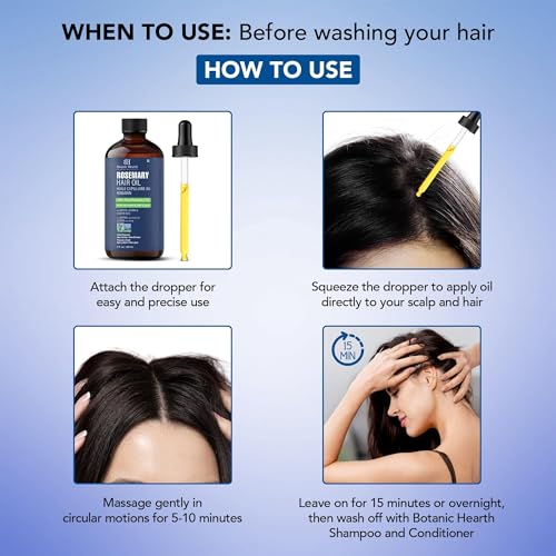 Botanic Hearth Rosemary Oil for Hair Growth with Biotin 2oz — view 8