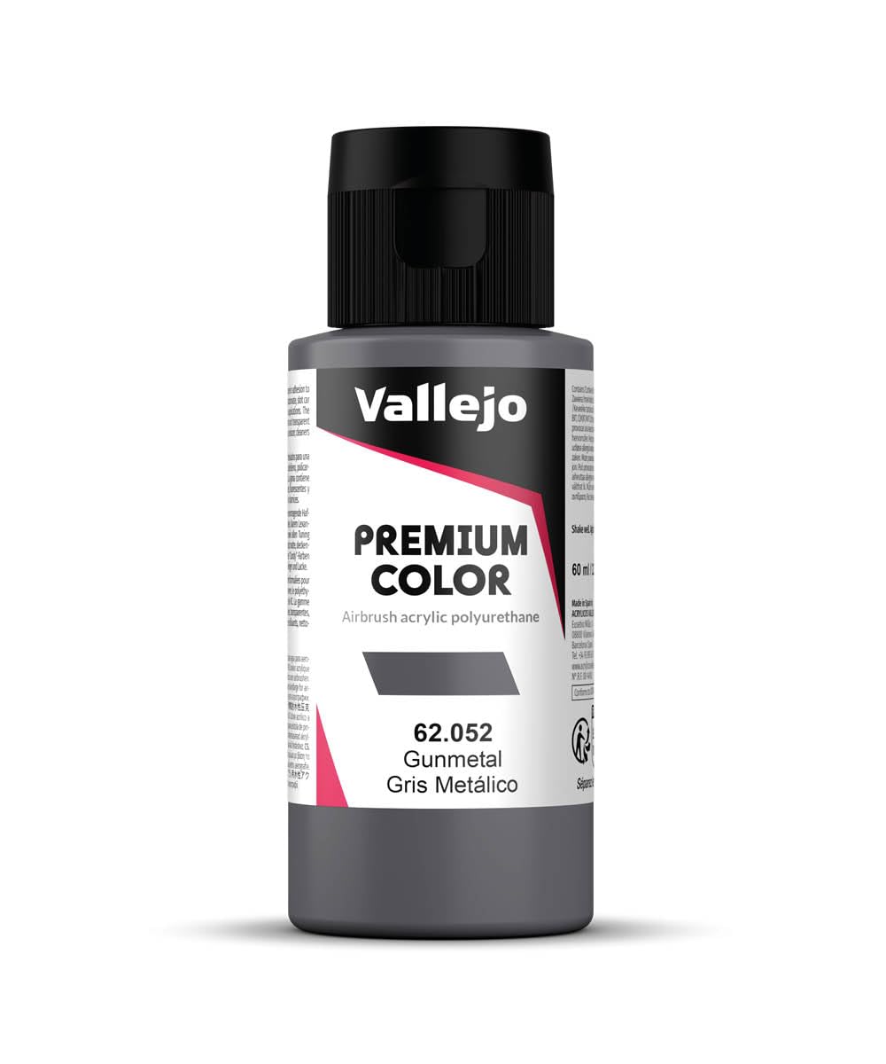 Vallejo Premium Color 60 ml Paint - Gunmetal