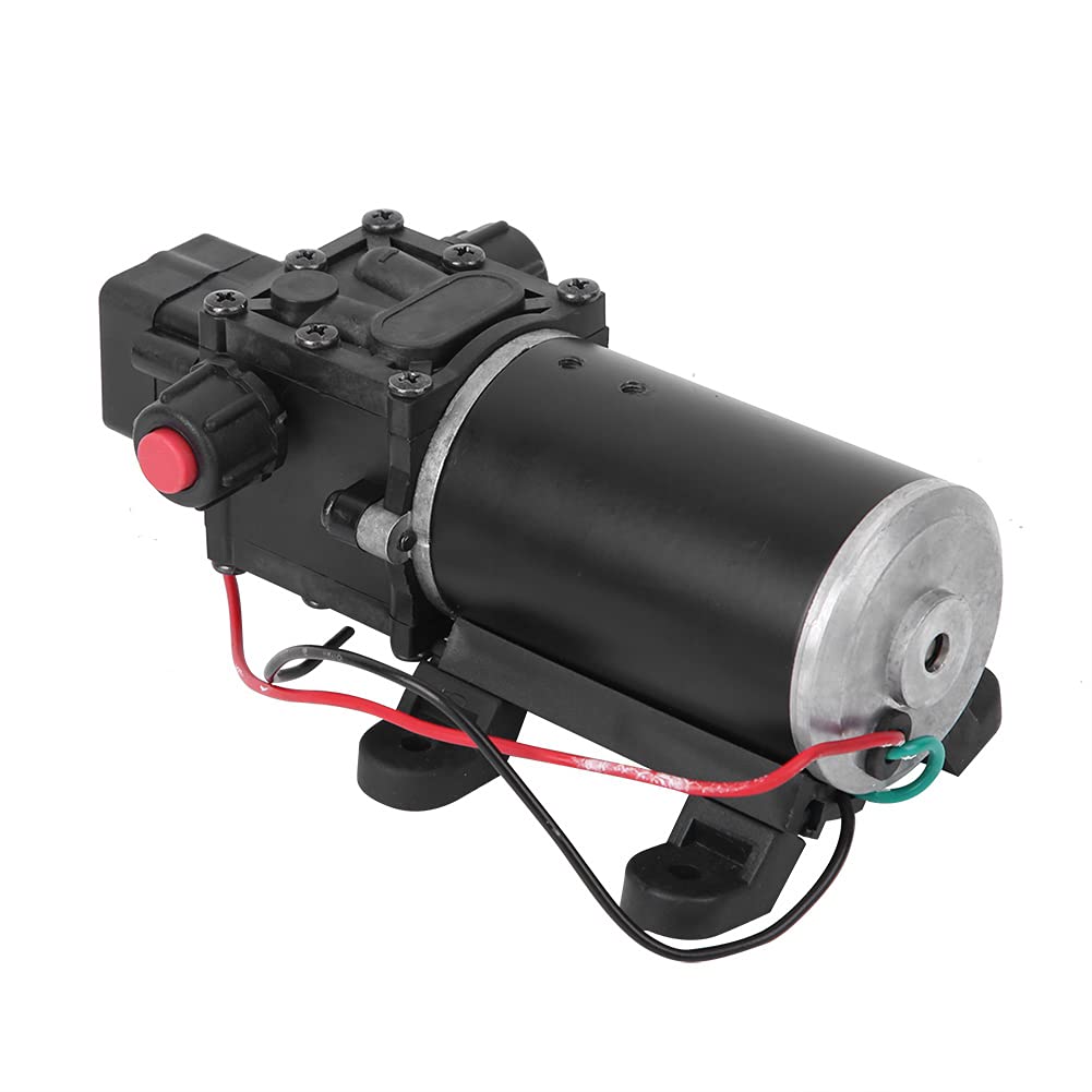 FTVOGUE Pompa a Membrana 12V 100W Pompa Acqua Autoadescante Portatile Accessorio Meccanico Bassa rumorosità Alta Pressione Dimensioni Ridotte per Sostituzione e Riparazione di Parti Industriali