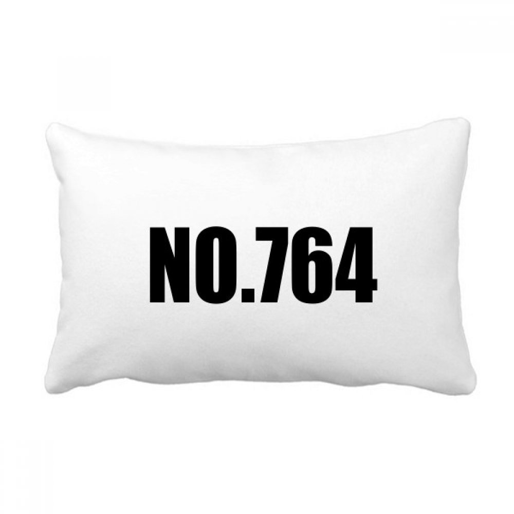 Coussin lombaire 16x24 No.764 Chanceux Numéro pour déco canapé multicolore